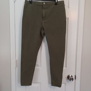 Levi's Runaround Super Skinny Olive Green Pants Jeggings Sz XL